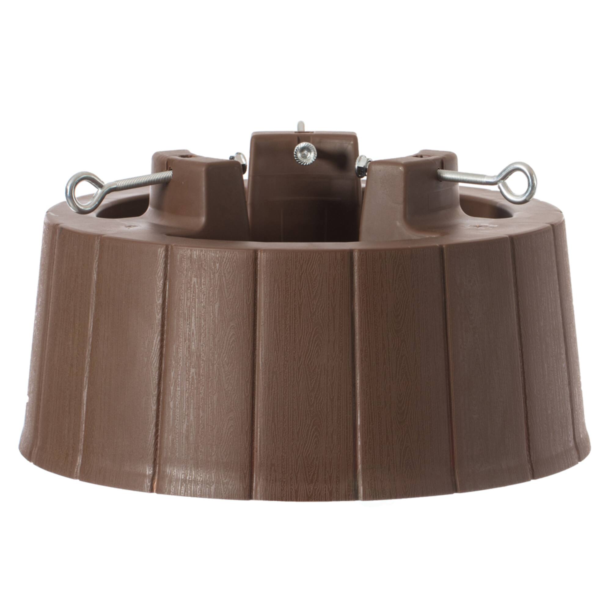 Gardenised Brown Plastic Adjustable Christmas Tree Stand